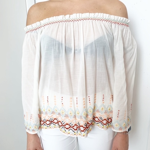 Anthropologie Love Sam Off the Shoulder Top - Picture 6 of 7